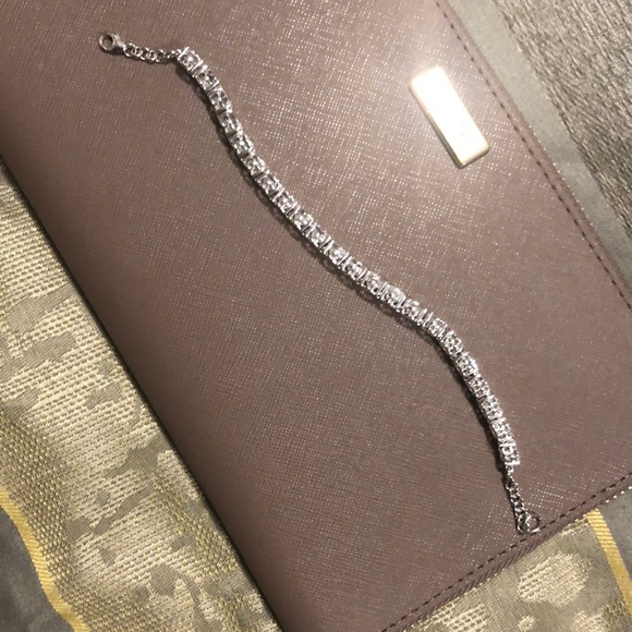 Sterling silver bracelet CZ stones - Picture 3 of 5